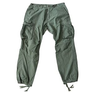 MNML Vintage Twill Cargo Pants Sz 40 Army Green Casual Utility